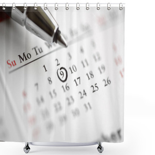 Personality  Important Date Shower Curtains