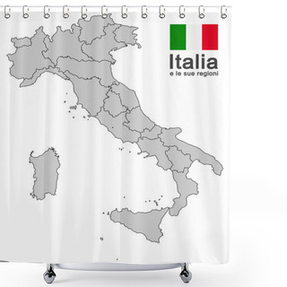 Personality  Italy And Regions Shower Curtains