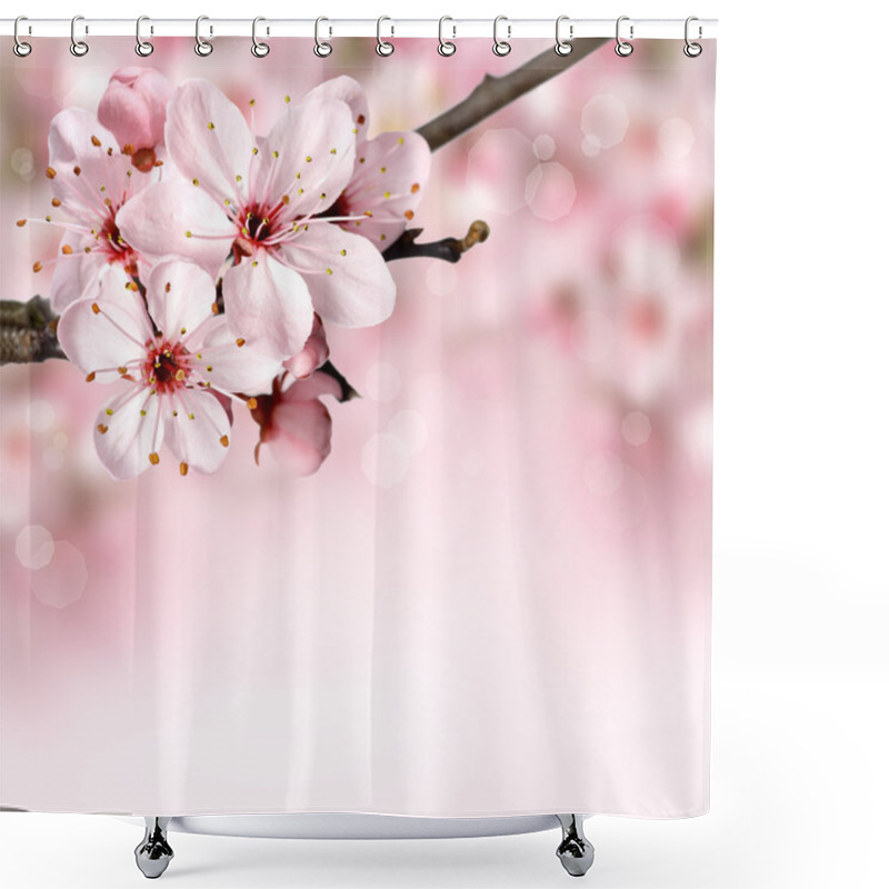 Personality  Spring Blossom  Flowers Shower Curtains