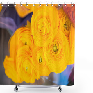 Personality  Yellow Shower Curtains