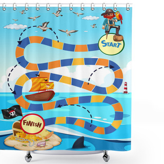 Personality  Boardgame Shower Curtains