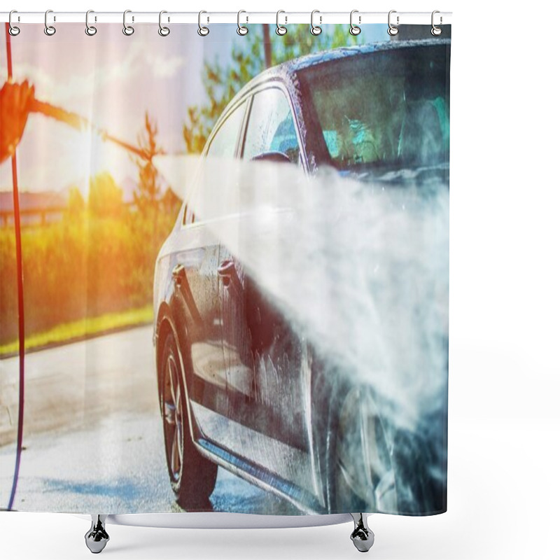 Personality  Summer Car Washing shower curtains