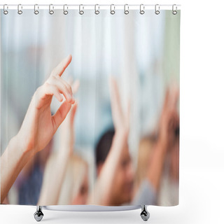 Personality  Hands Up Shower Curtains