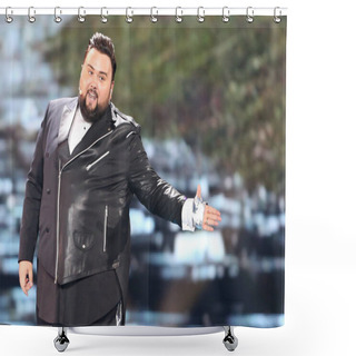 Personality  Jacques Houdek From Croatia Eurovision 2017 Shower Curtains