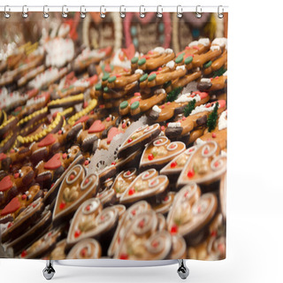 Personality  Gingerbread Land Shower Curtains