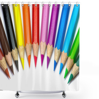 Personality  Colored Pencils Shower Curtains