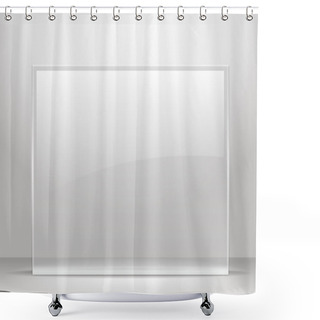 Personality  Glass Frame For Images And Advertisement. Shower Curtains