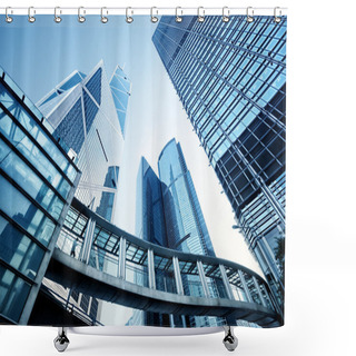 Personality  Skyscrapesr In Hong Kong Shower Curtains