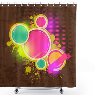 Personality  Abstract Vector Background Vector Illustration   Shower Curtains