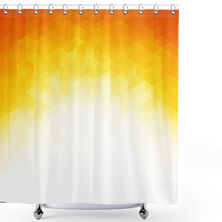 Personality  Abstract Triangle Background, Vector Illustration Shower Curtains