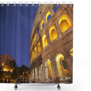 Personality  Colosseum Shower Curtains