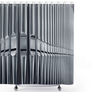Personality  Organ Pipes Close Shower Curtains