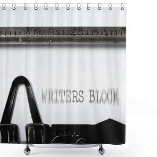 Personality  Writers Block Shower Curtains