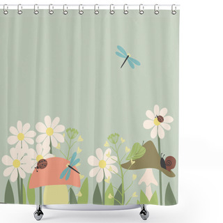 Personality  Summer Day In Forest Shower Curtains