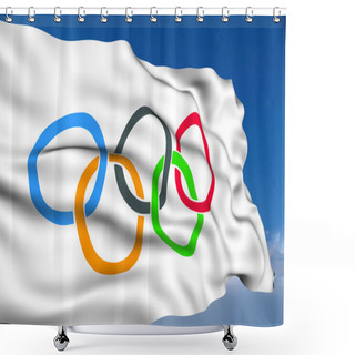 Personality  Olympic Flag. Shower Curtains
