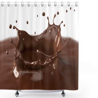 Personality  Hot Chocolate Splash Shower Curtains