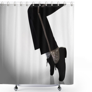 Personality  Dancer Pose Shower Curtains