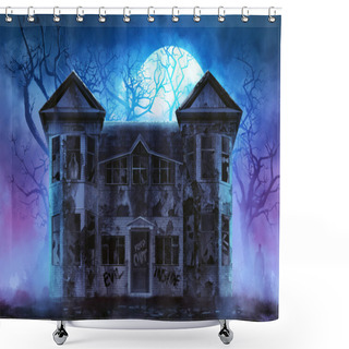 Personality  Haunted Horror House. Shower Curtains