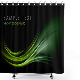 Personality  Green Shape Shower Curtains