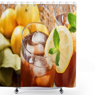 Personality  Refreshing Iced Tea Shower Curtains