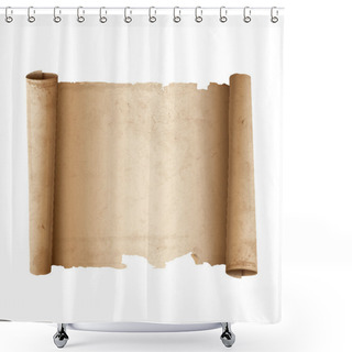 Personality  Ancient Scroll Paper Shower Curtains