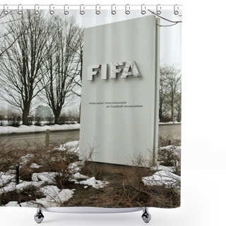 Personality  Zurich, Switzerland - February 17, 2015 - FIFA Headquarters In Zurich Shower Curtains