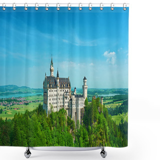 Personality  Castle Of Neuschwanstein In Germany Shower Curtains