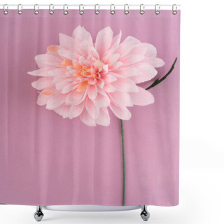 Personality  Crepe Paper Dahlia Shower Curtains