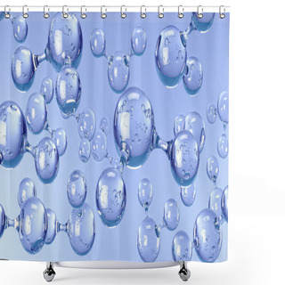 Personality  Molecules Of Water Shower Curtains