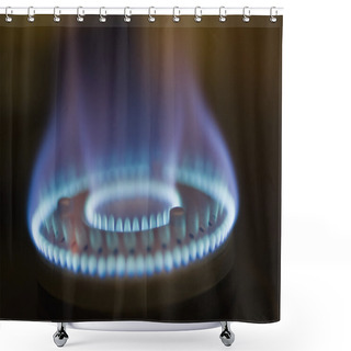 Personality  Flames On A Gas Stove Shower Curtains