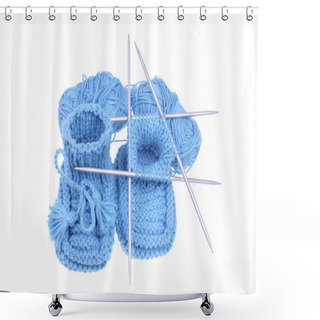 Personality  Woollen Baby Shoes Shower Curtains