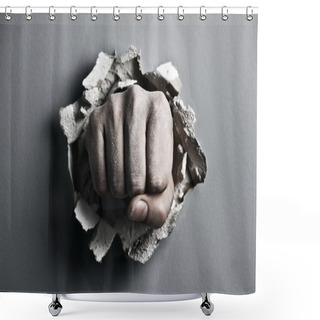 Personality  Fist Shower Curtains