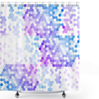 Personality  Vector Abstract 3d Hexagonal.  Shower Curtains