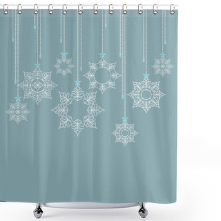 Personality  Christmas Decoration Shower Curtains