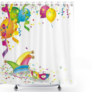 Personality  Carnival Background Shower Curtains