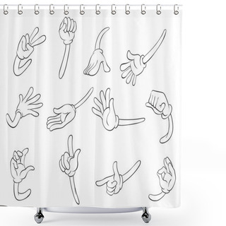 Personality  Various Hands Shower Curtains