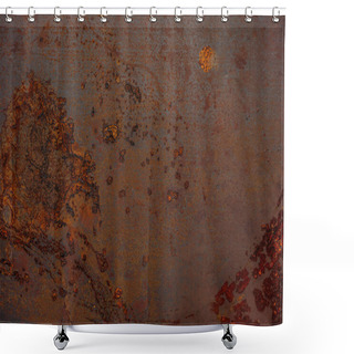 Personality  Rusted Metal Texture For Industrial Background Shower Curtains