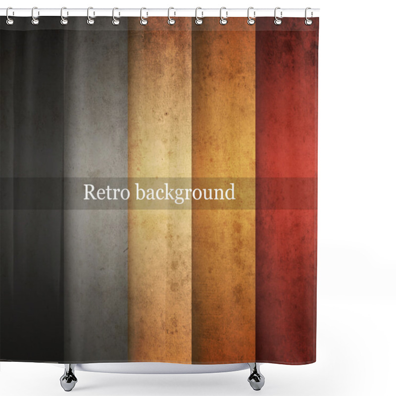Personality  Vector Vintage Striped Background Shower Curtains