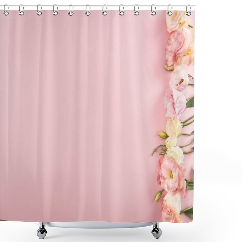 Personality  Beautiful blooming flowers shower curtains