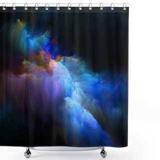 Personality  Illusions Of Fractal Brush Shower Curtains
