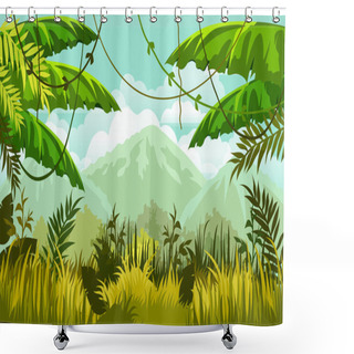 Personality  Tropical Nature  Landscape Shower Curtains