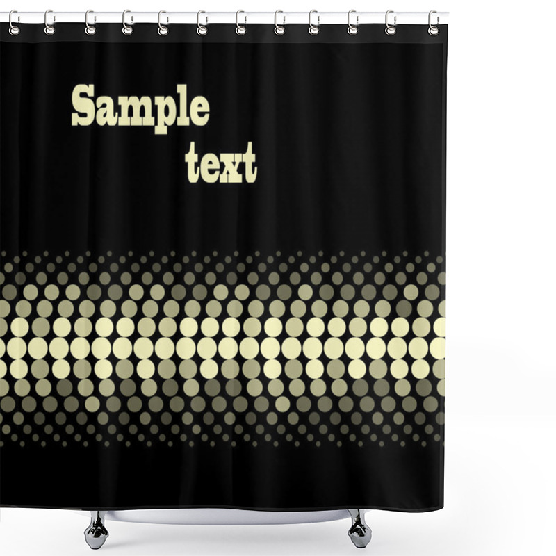 Personality  Vector golden dotted design shower curtains