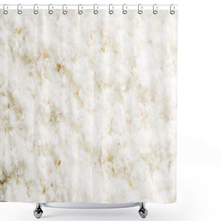 Personality  Full Frame Of White Cotton Wool As Background Shower Curtains