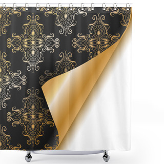 Personality  Vintage Seamless Pattern. Vector  Illustration  Shower Curtains