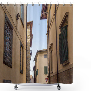 Personality  Urban Scene With Historical Architecture Of Tuscany, Italy Shower Curtains