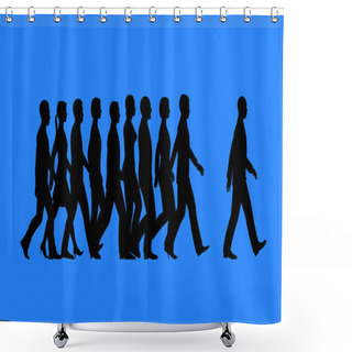 Personality  Lead By Example Shower Curtains