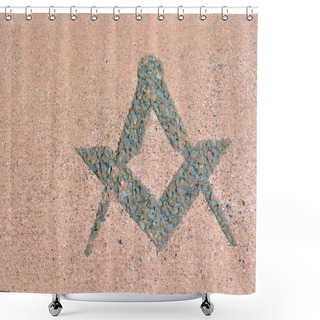Personality  Freemasonry Symbol Shower Curtains