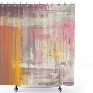 Personality  Grunge Background With Space For Text Shower Curtains