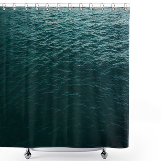 Personality  Wavy Water Surface, Top View Shower Curtains