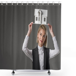 Personality  House Shower Curtains